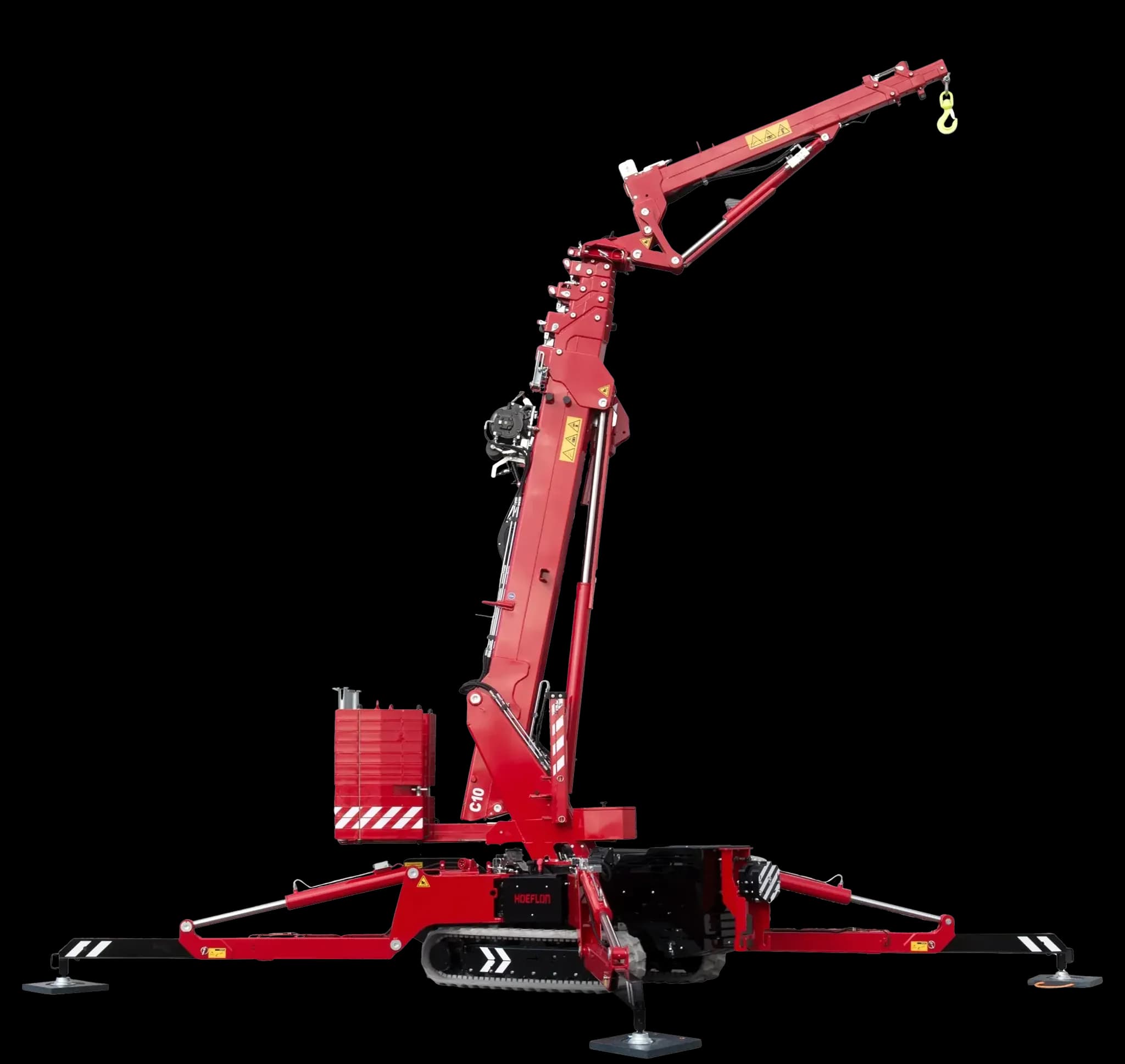 Hoeflon C10e en posición vertical.